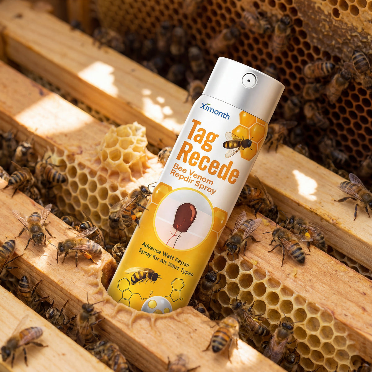 Spray veneno de abeja para eliminar verrugas