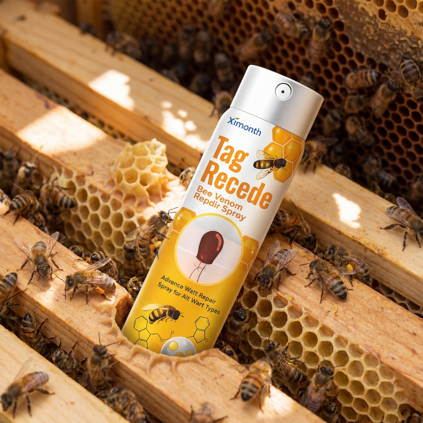 Spray veneno de abeja para eliminar verrugas